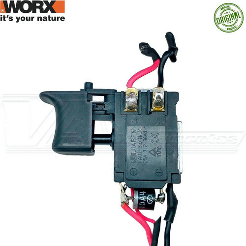 Interruptor (gatilho) Completo Martelete Worx 12v Wx382.3