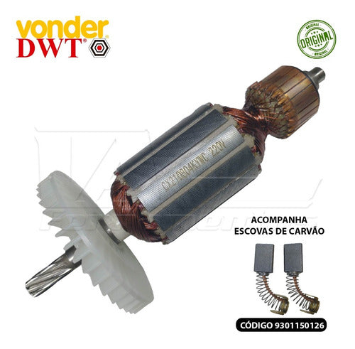 Induzido 220v P/ Furadeira Base Magnética Vonder Fmv1500/fmd