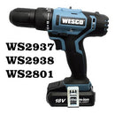 Motor E Pinhão Parafusadeira Wesco 18v Ws2937/ws2938/ws2801